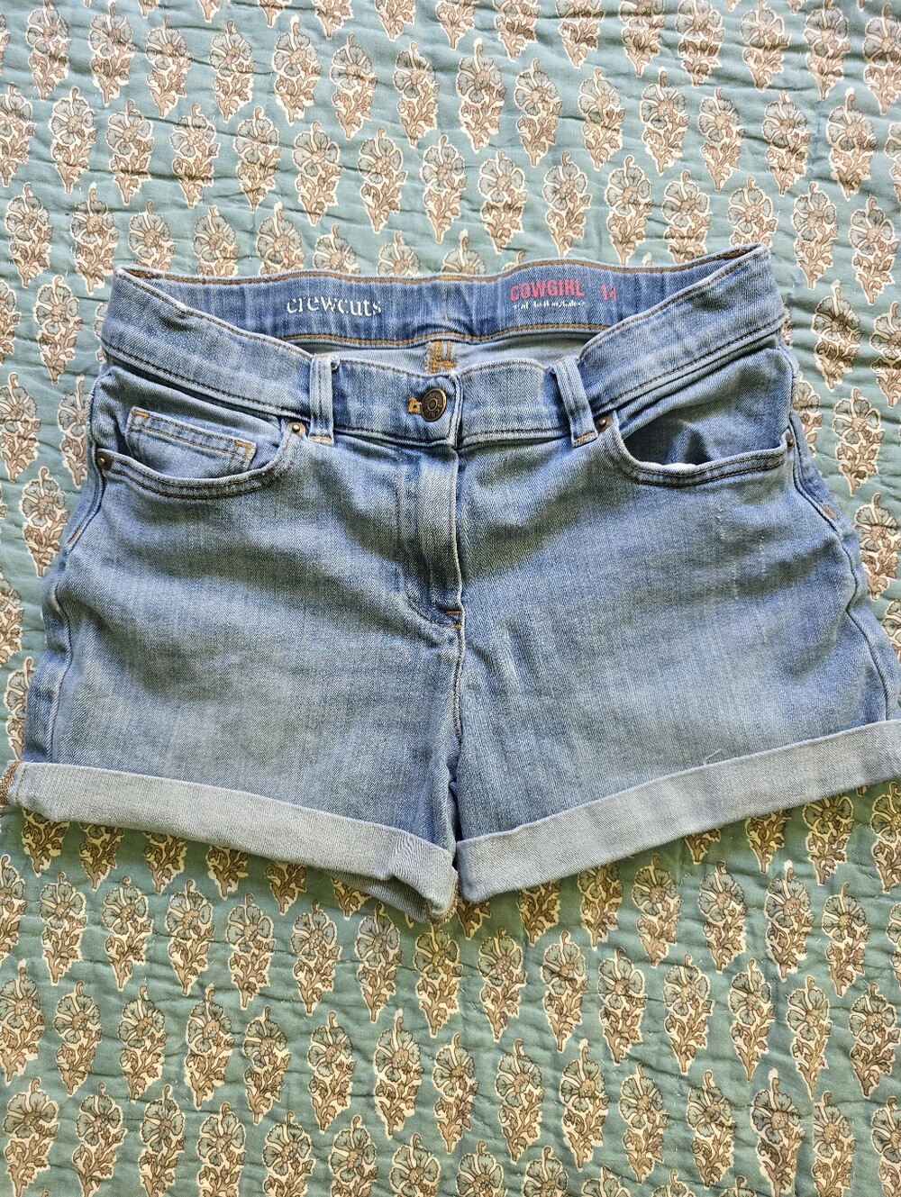 Crewcuts Cowgirl Jean Shorts Girls Size 14
